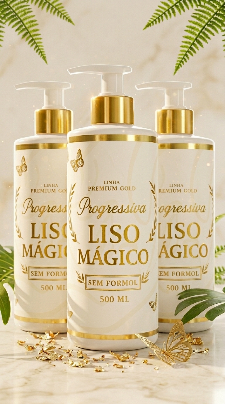 Kit com três unidades do Liso Mágico